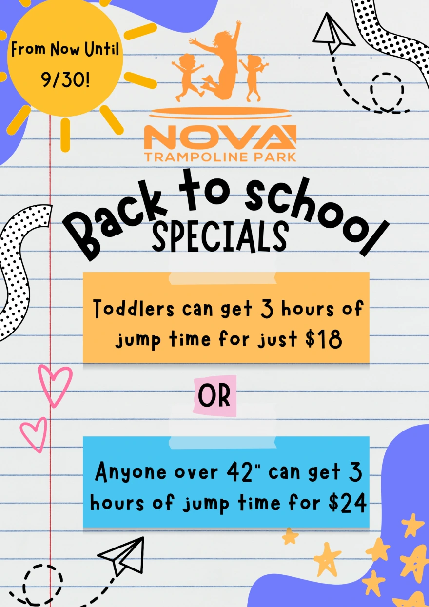 Nova Trampoline Park Fun for All Ages Wyoming, Pennsylvania